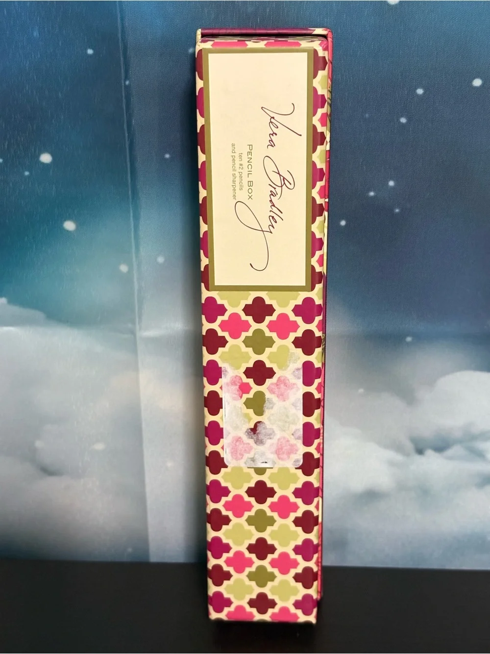 Vera Bradley pencil box set in the Hello Dahlia pattern. 3 pencils missing. PO